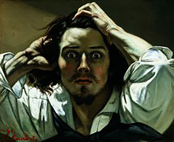 The desperate man, Gustave Courbet, 1845 The desperate man, Gustave Courbet, 1845
